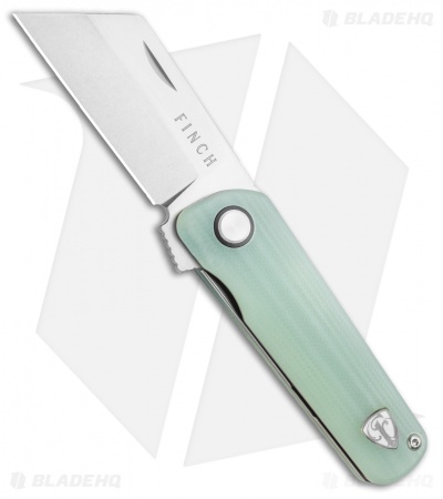 Finch Knife Co. Runtly Liner Lock Knife Ghost Natural G-10 (2.25" Stonewash)