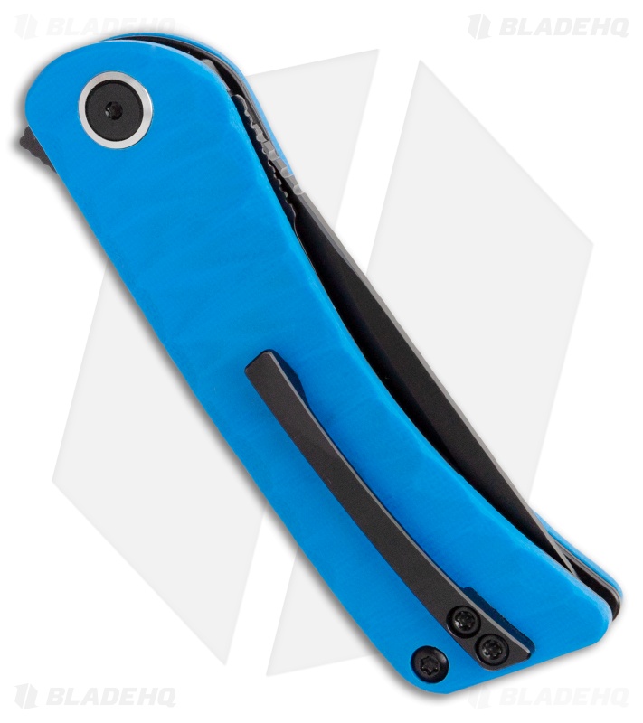 Finch Knife Co. Tikuna Liner Lock Knife Military Blue G-10 (3" Black 154CM)