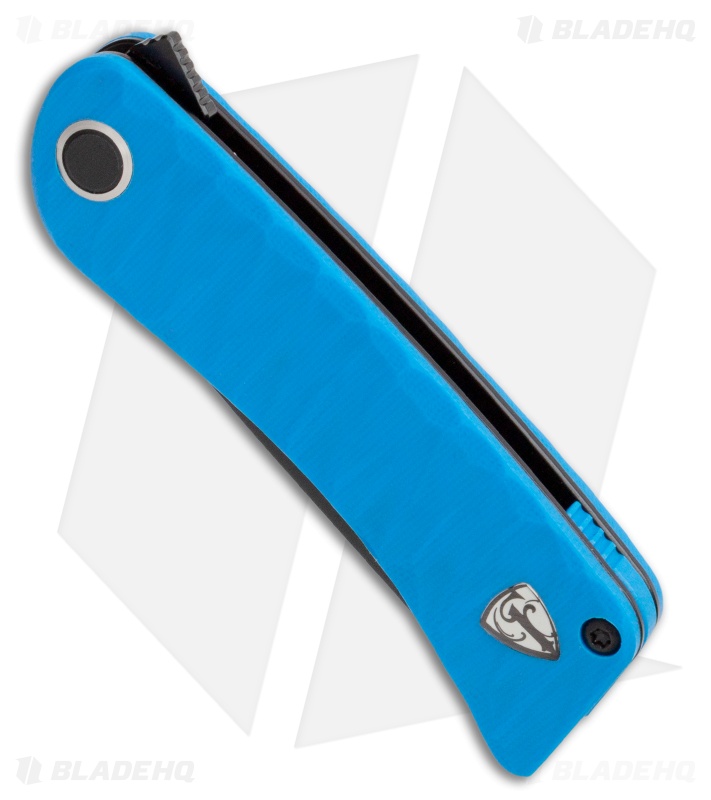 Finch Knife Co. Tikuna Liner Lock Knife Military Blue G-10 (3" Black 154CM)
