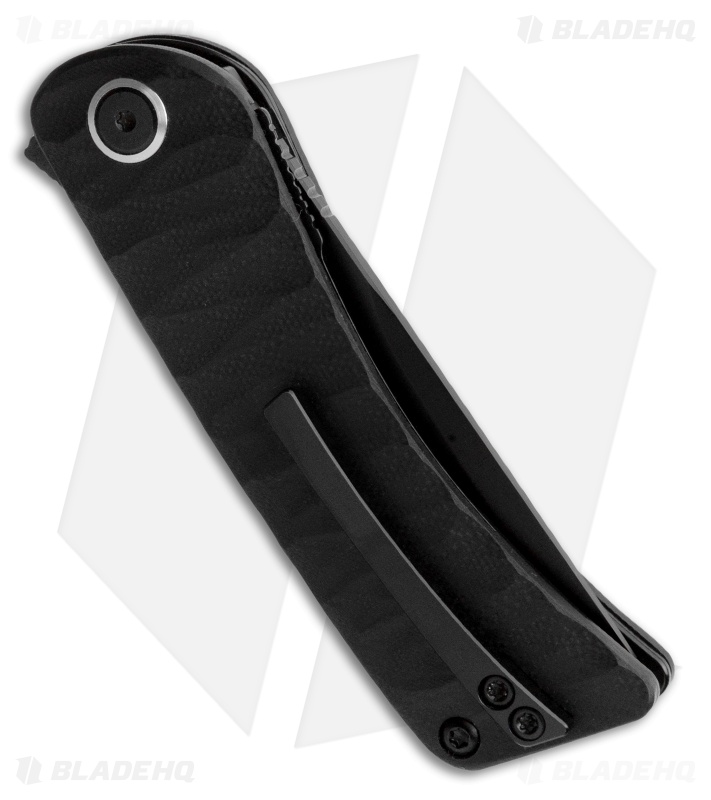 Finch Knife Co. Tikuna Liner Lock Knife Raven Black G-10 (3" Black 154CM)