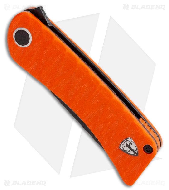 Finch Knife Co. Tikuna Liner Lock Knife Safety Orange G-10 (3" Black 154CM)