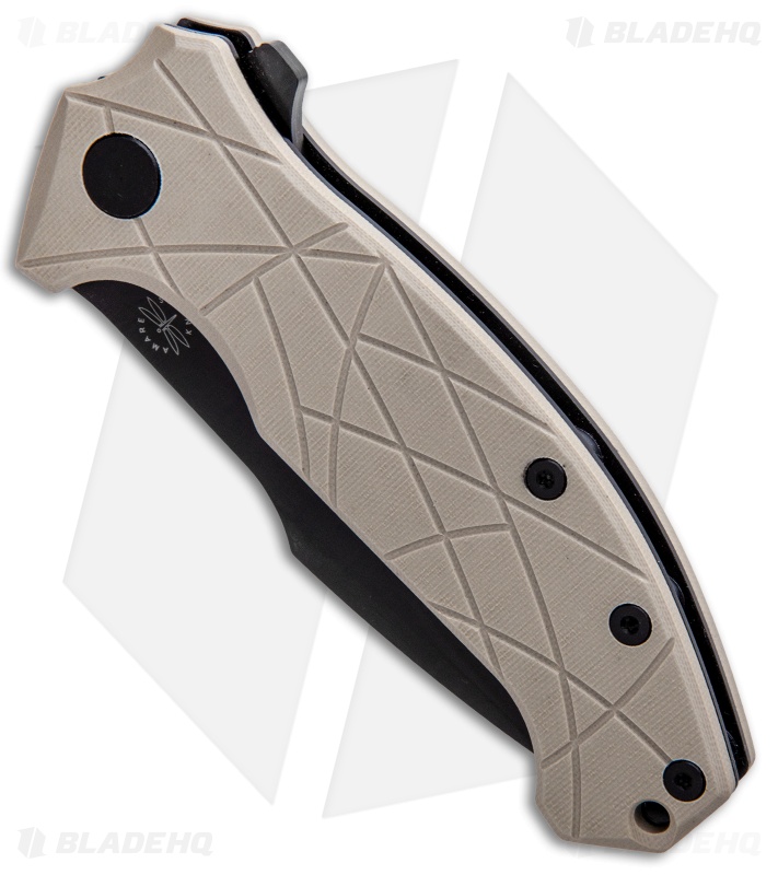 Amare Coloso Liner Lock Knife Tan G-10 (3.88" Black PVD)