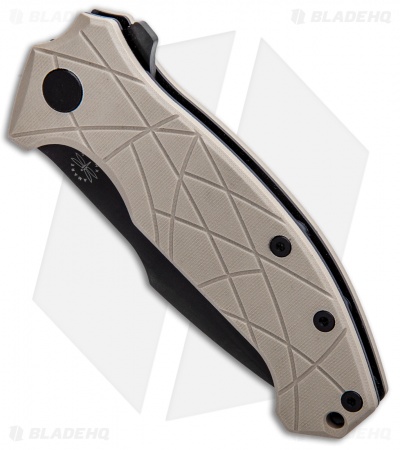Amare Coloso Liner Lock Knife Tan G-10 (3.88" Black PVD)