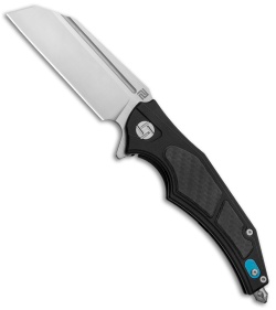 Artisan Cutlery Apache Frame Lock Knife Black Ti/Carbon Fiber (3.5" Satin M390)