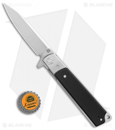 Artisan Cutlery Classic Liner Lock Knife Textured Black G-10 (3.8" Satin) 