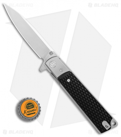 Artisan Cutlery Classic Liner Lock Knife Textured Black G-10 (3.8" Satin) 