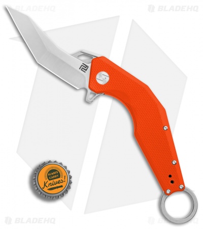 Artisan Cutlery Cobra Liner Lock Knife Orange G-10 (3.5" Satin) 