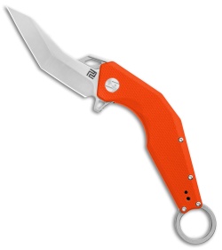 Artisan Cutlery Cobra Liner Lock Knife Orange G-10 (3.5" Satin) 