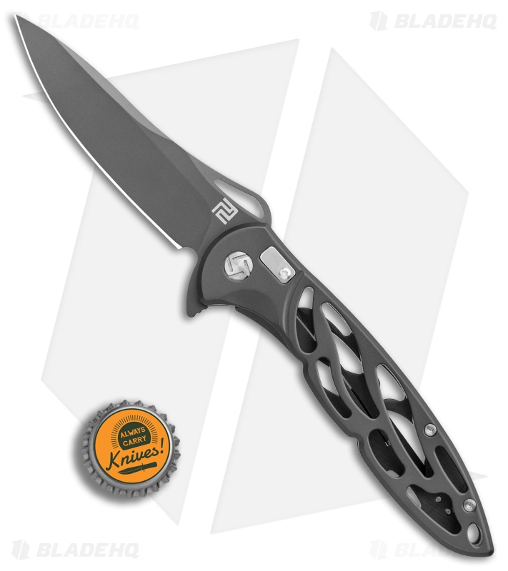 Artisan Cutlery Hoverwing Frame Lock Knife Gray (3.75" Gray D2)