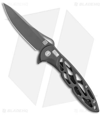 Artisan Cutlery Hoverwing Frame Lock Knife Gray (3.75" Gray D2)