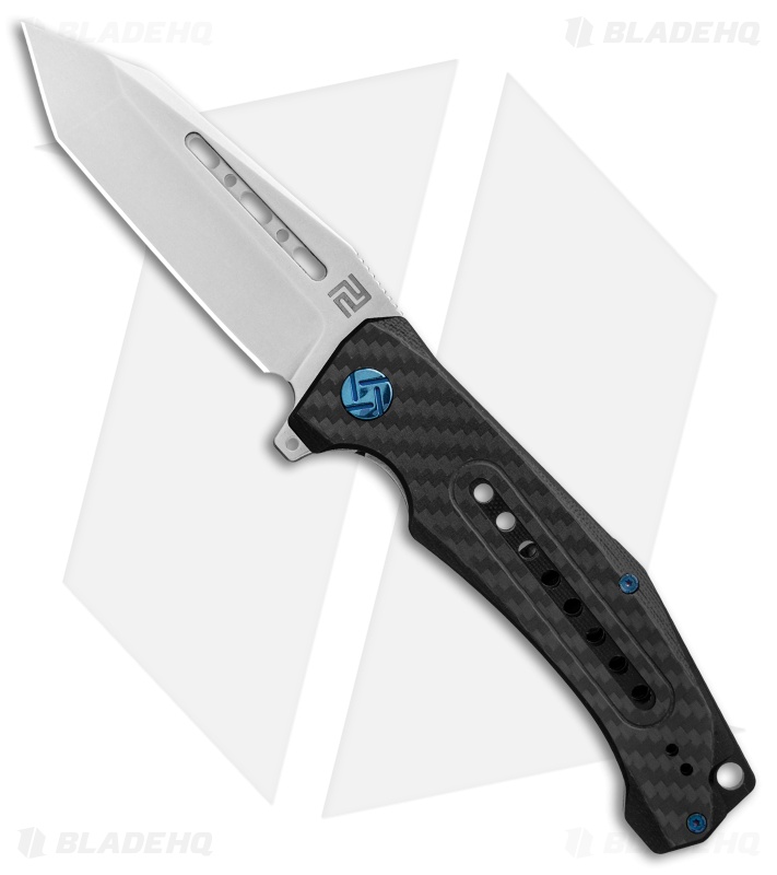Artisan Cutlery Jungle Liner Lock Knife Carbon Fiber/G-10 (3.8" Stonewash)