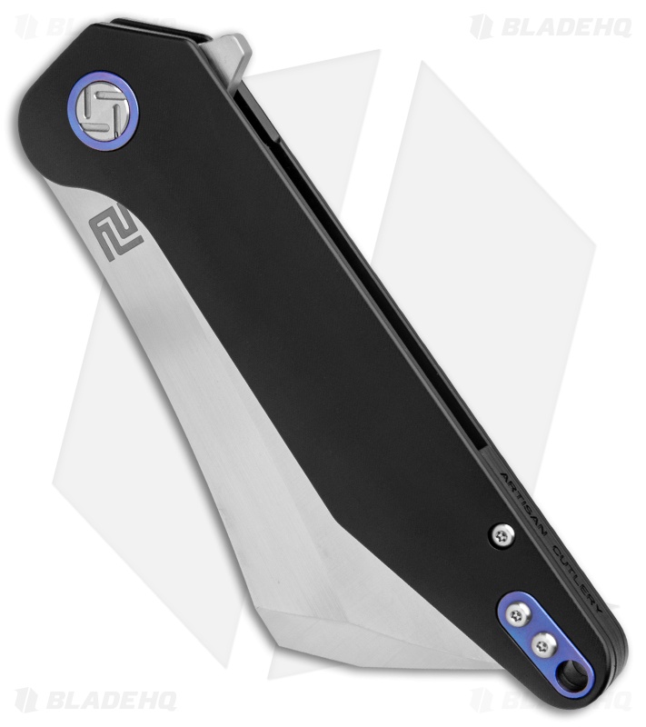 Artisan Cutlery Osprey Liner Lock Knife Black Titanium (3.6" Satin)
