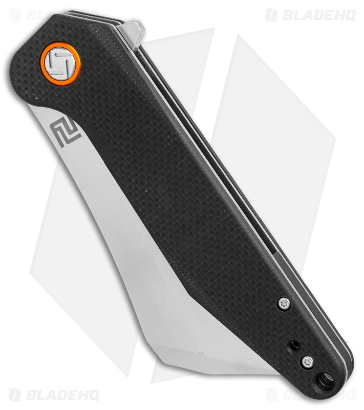 Artisan Cutlery Osprey Liner Lock Knife Textured Black G-10 (3.6" Stonewash)