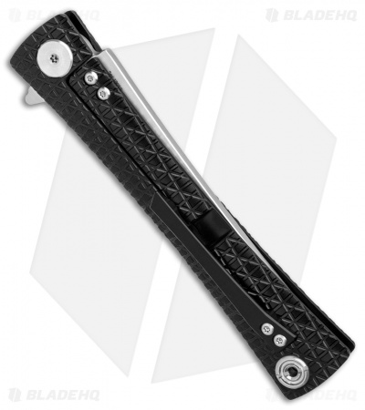 Artisan Cutlery S Waistline Frame Lock Knife Black Titanium (4" Satin M390)