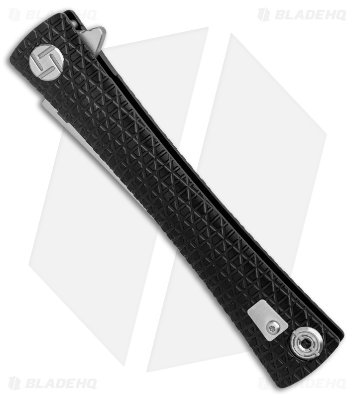 Artisan Cutlery S Waistline Frame Lock Knife Black Titanium (4" Satin M390)