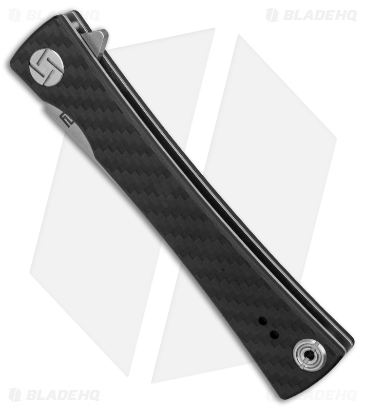 Artisan Cutlery S Waistline Liner Lock Knife Carbon Fiber (4" Stonewash)