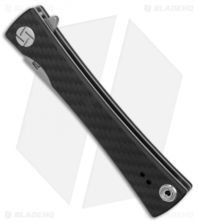 Artisan Cutlery S Waistline Liner Lock Knife Carbon Fiber (4" Stonewash)