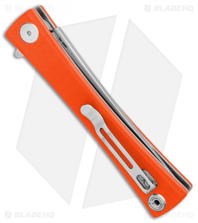 Artisan Cutlery S Waistline Liner Lock Knife Orange G-10 (4" Stonewash)