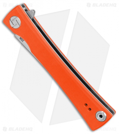 Artisan Cutlery S Waistline Liner Lock Knife Orange G-10 (4" Stonewash)