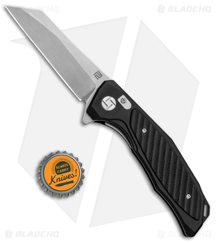 Artisan Cutlery Megahawk Liner Lock Knife Black/Black G-10 (3.9" Stonewash)