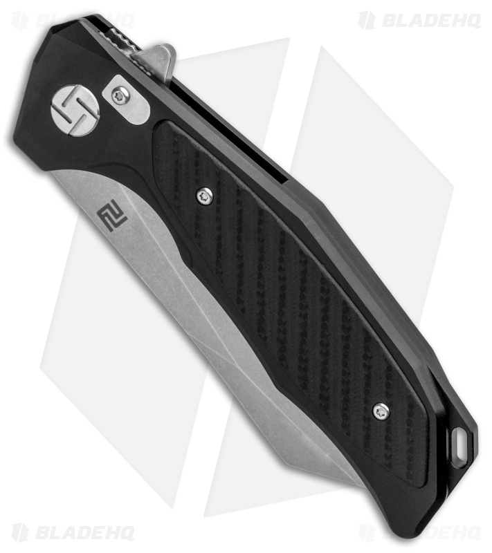 Artisan Cutlery Megahawk Liner Lock Knife Black/Black G-10 (3.9" Stonewash)