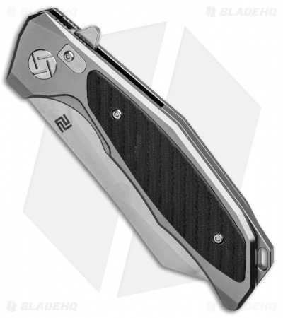 Artisan Cutlery Megahawk Liner Lock Knife Gray/Black G-10 (3.6" Stonewash)
