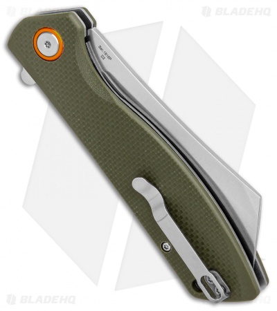 Artisan Cutlery Tomahawk Liner Lock Knife Green G-10 (3.8" Stonewash)