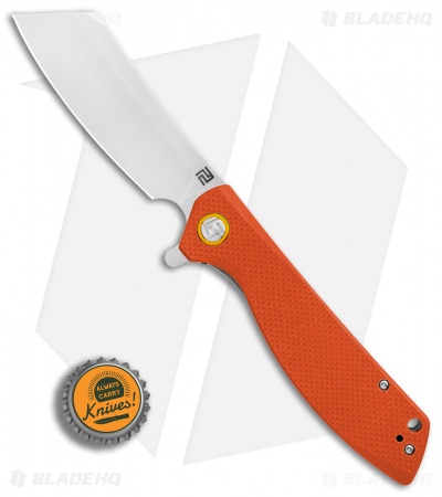 Artisan Cutlery Tomahawk Liner Lock Knife Orange G-10 (3.8" Stonewash)