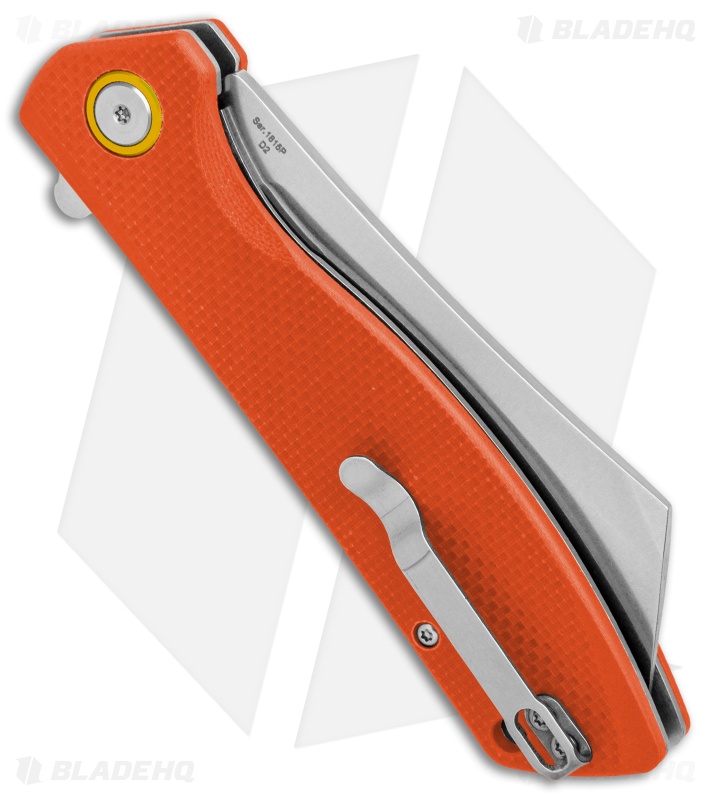 Artisan Cutlery Tomahawk Liner Lock Knife Orange G-10 (3.8" Stonewash)