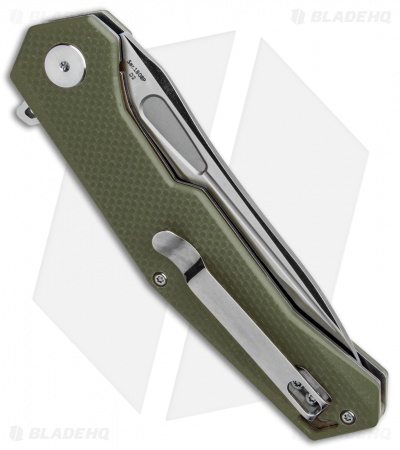 Artisan Cutlery Zumwalt Liner Lock Knife Textured Green G-10 (3.8" Satin)
