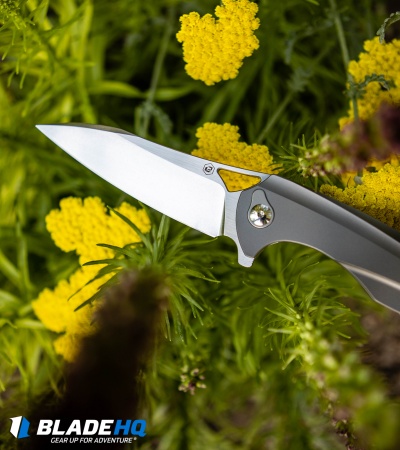BRS E-Volve Eon Integral Frame Lock Knife Titanium (3.625" Stonewash)