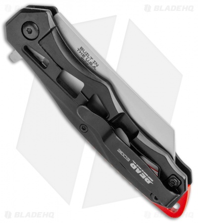 Bear Edge 122 Flipper Frame Lock Knife Black Stainless Steel (3" Bead Blast)