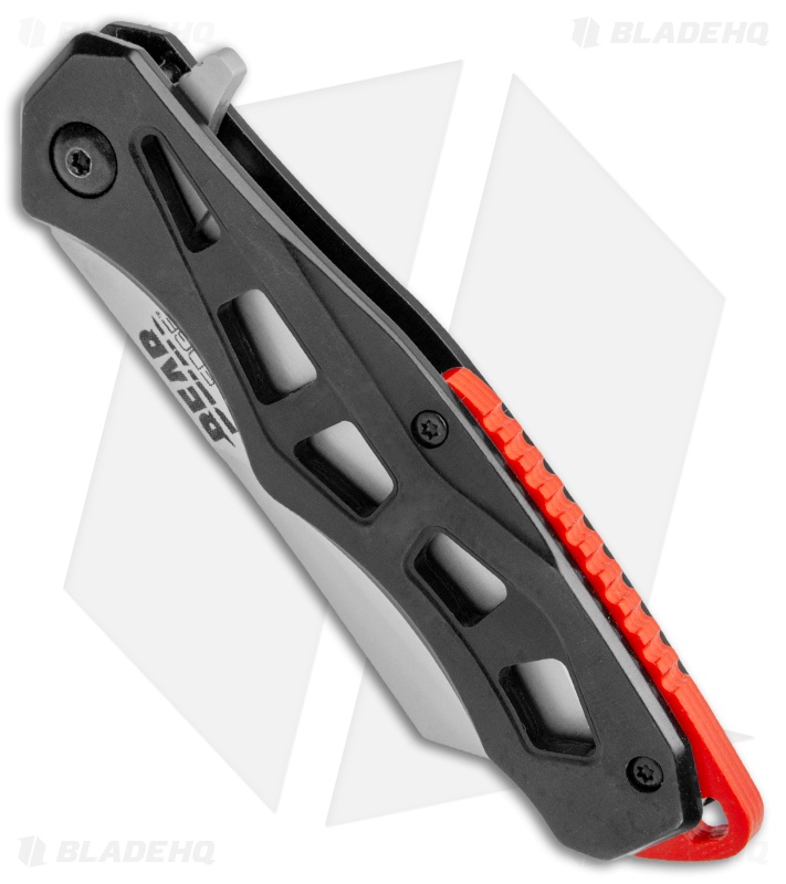 Bear Edge 122 Flipper Frame Lock Knife Black Stainless Steel (3" Bead Blast)