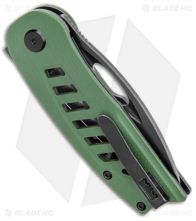 Bestech Knives Explorer Tanto Flipper Liner Lock Knife Green G-10 (3" Satin SW)