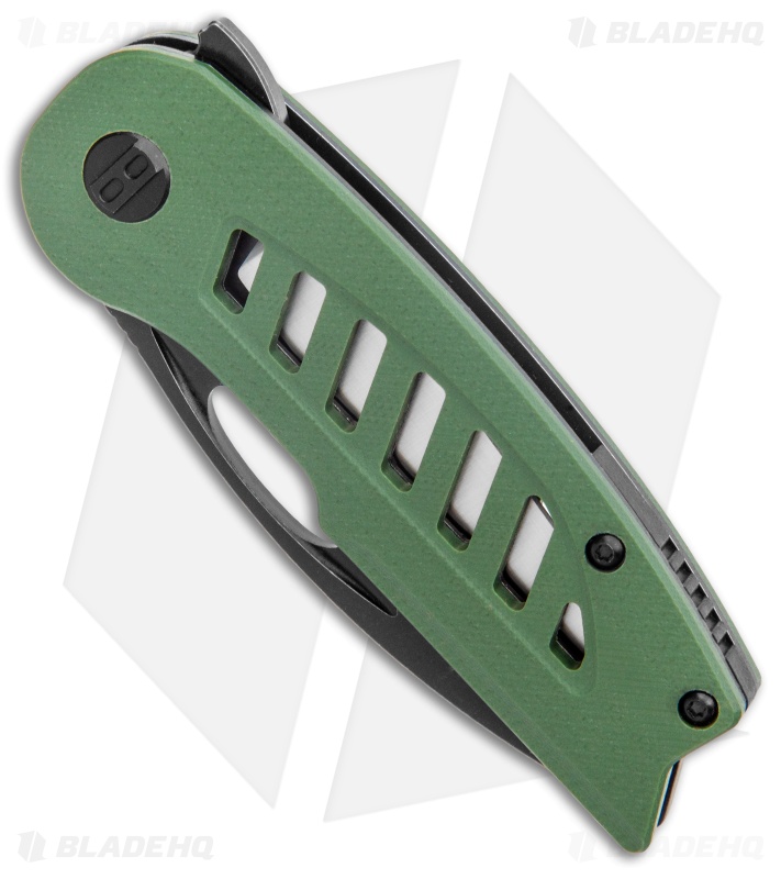 Bestech Knives Explorer Tanto Flipper Liner Lock Knife Green G-10 (3" Satin SW)