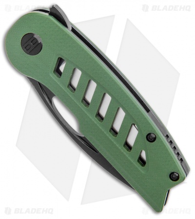 Bestech Knives Explorer Tanto Flipper Liner Lock Knife Green G-10 (3" Satin SW)