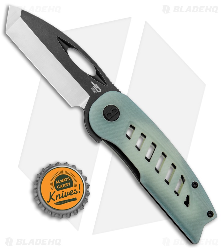 Bestech Knives Explorer Tanto Flipper Liner Lock Knife G-10 (3" Satin SW)