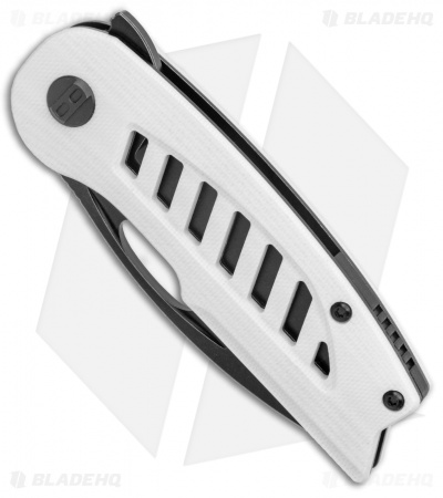 Bestech Knives Explorer Tanto Flipper Liner Lock Knife White G-10 (3" Black SW)