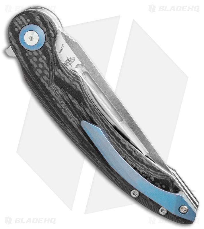 Bestech Knives Irida Liner Lock Knife Black G-10/CF (3.75" Satin) BG25D 