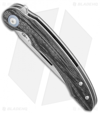 Bestech Knives Irida Liner Lock Knife Black G-10/CF (3.75" Satin) BG25D 