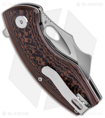Bestech Knives Lizard Flipper Knife Black/Orange G-10 (2.6" Satin) 