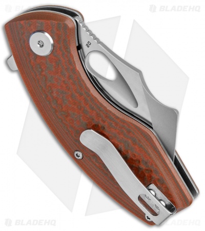 Bestech Knives Lizard Flipper Knife Green/Orange G-10 (2.6" Satin) 
