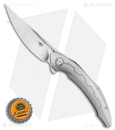 Bestech Knives Marukka Frame Lock Knife Titanium (3.75" Satin) BT2002A 