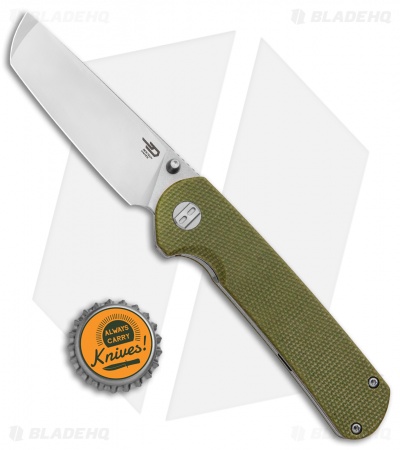 Bestech Knives  Sledgehammer OD Green Micarta (3" Satin) 