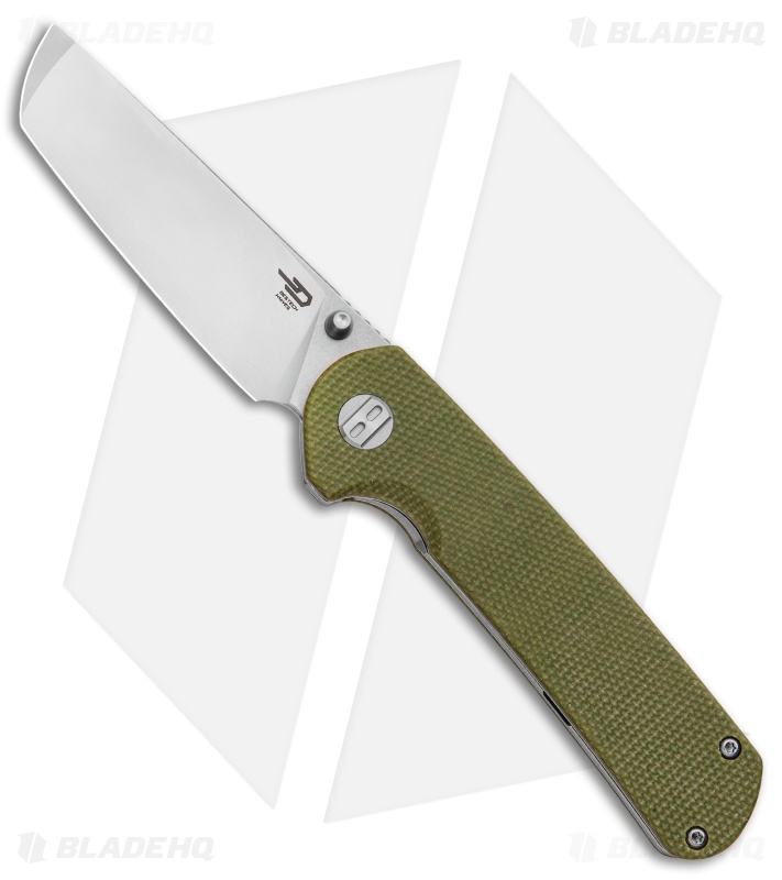 Bestech Knives  Sledgehammer OD Green Micarta (3" Satin) 