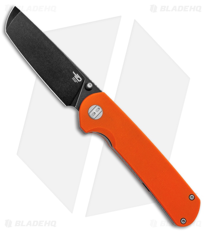Bestech Knives  Sledgehammer Orange G-10 (3" Black Stonewash) 