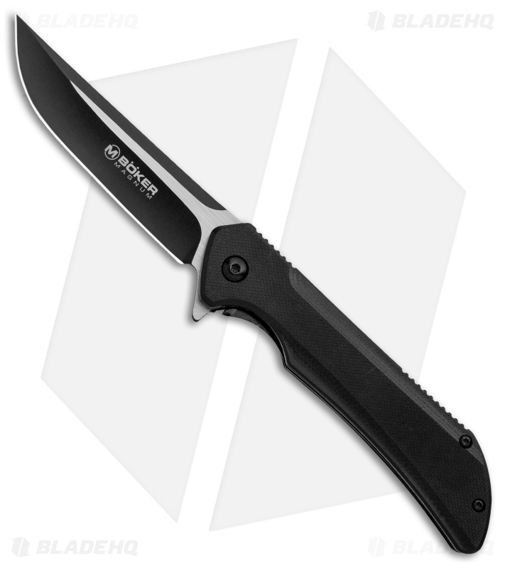 Boker Magnum Rogue Spring Assisted Knife Black G-10 (3.25" Two-Tone)