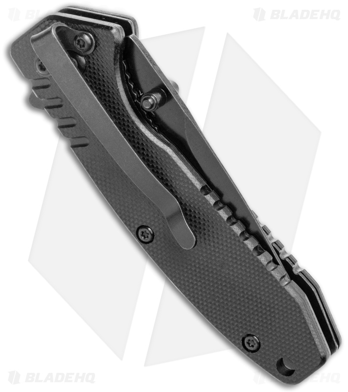 Boker Magnum Understatement Spring Assisted Knife Black G-10 (2.5" Black)