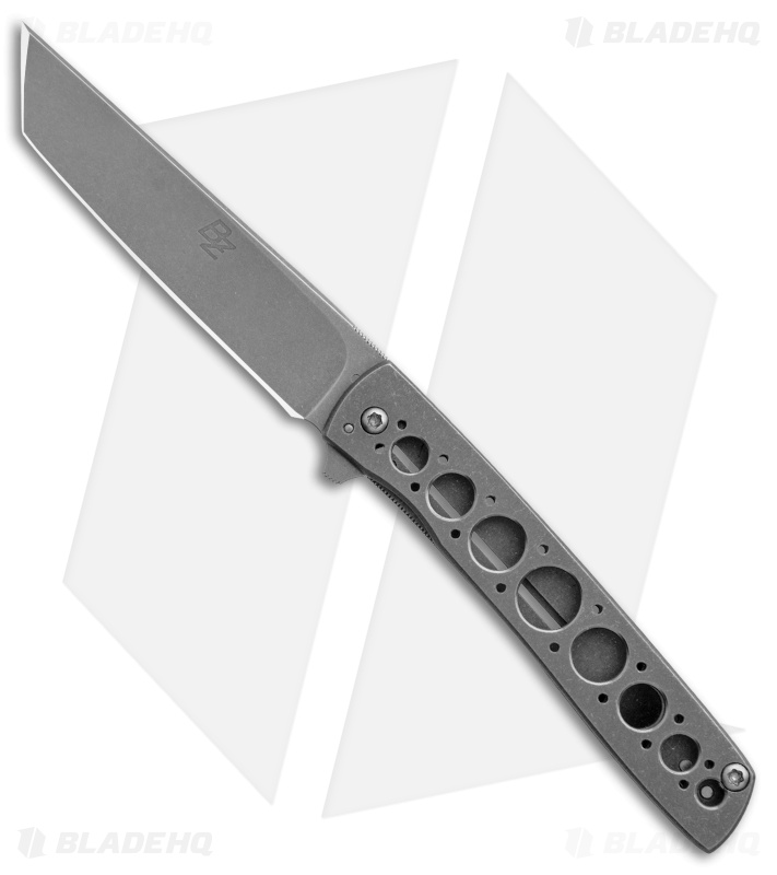 Brad Zinker Custom Mini Urban Trapper Tanto Knife Titanium (2.75