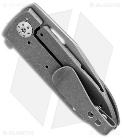 Brad Zinker Custom Mini Wharny Frame Lock Knife (1.8" BB Stonewash )